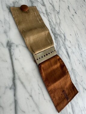 Vintage 90s Silk Cuff Bracelet